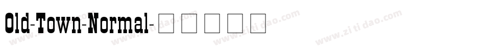 Old-Town-Normal字体转换