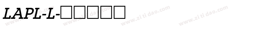 LAPL-L字体转换