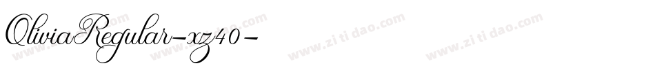 OliviaRegular-xz40字体转换