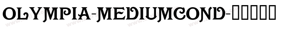 Olympia-MediumCond字体转换