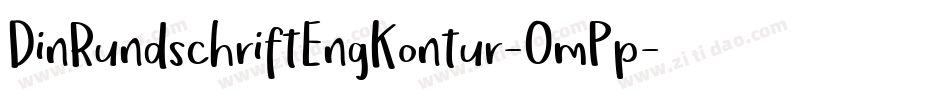 DinRundschriftEngKontur-OmPp字体转换