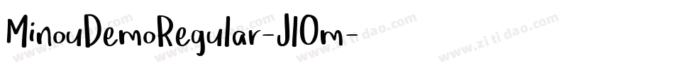 MinouDemoRegular-JlOm字体转换