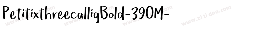 PetitixthreecalligBold-39OM字体转换