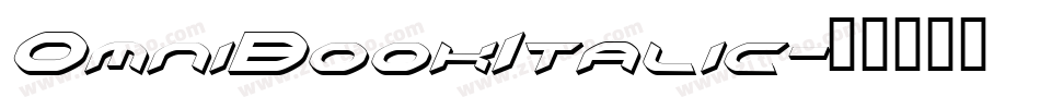 OmniBookItalic字体转换