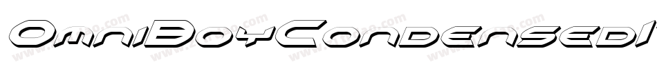 OmniBoyCondensedItalic-RpK3l字体转换