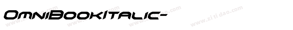OmniBookItalic字体转换