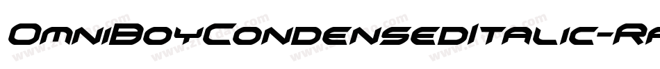 OmniBoyCondensedItalic-RpK3l字体转换
