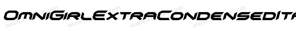 OmniGirlExtraCondensedItal-MVYLp字体转换