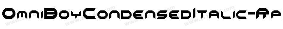 OmniBoyCondensedItalic-RpK3l字体转换