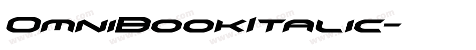 OmniBookItalic字体转换