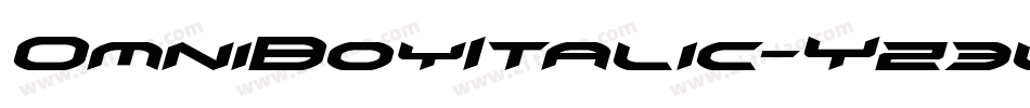 OmniBoyItalic-Yz3l8字体转换