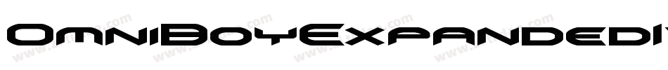 OmniBoyExpandedItalic-8M87B字体转换