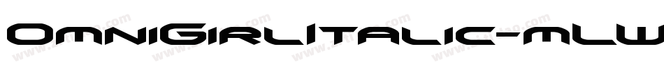 OmniGirlItalic-mLWPV字体转换
