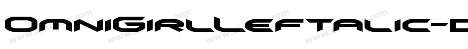 OmniGirlLeftalic-d9AOl字体转换