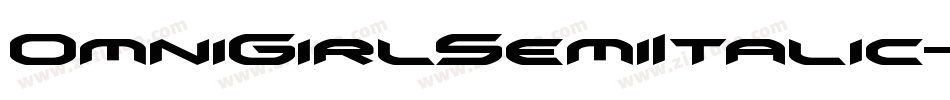 OmniGirlSemiItalic-PK7qP字体转换