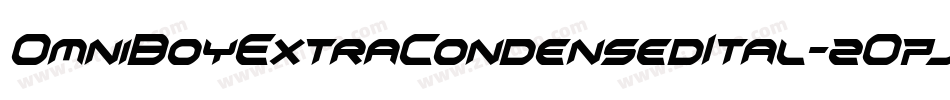 OmniBoyExtraCondensedItal-2O7jw字体转换 OmniBoyExtraCondensedItal-2O7jw字体转换