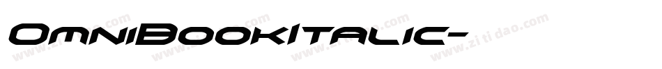 OmniBookItalic字体转换