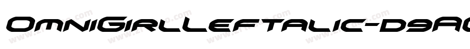 OmniGirlLeftalic-d9AOl字体转换
