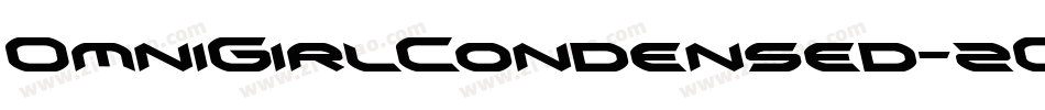 OmniGirlCondensed-2O7WW字体转换