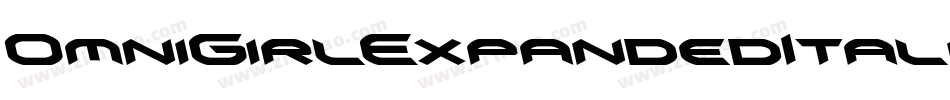 OmniGirlExpandedItalic-7B96E字体转换