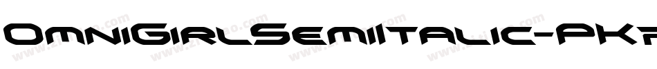 OmniGirlSemiItalic-PK7qP字体转换