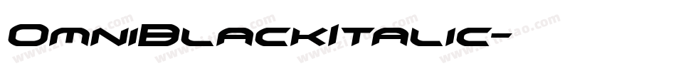 OmniBlackItalic字体转换