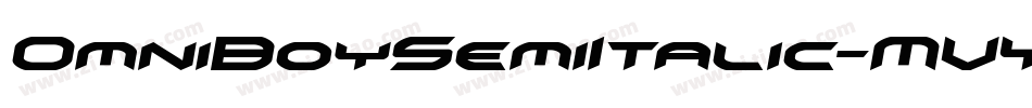 OmniBoySemiItalic-MVY2x字体转换