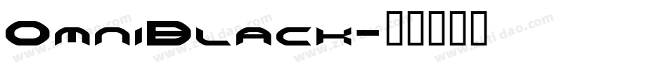 OmniBlack字体转换