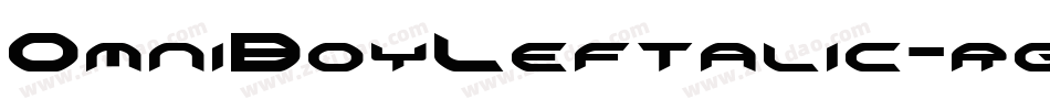 OmniBoyLeftalic-rg2y9字体转换