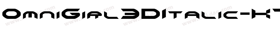 OmniGirl3DItalic-K7BJW字体转换