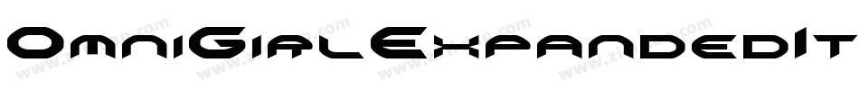 OmniGirlExpandedItalic-7B96E字体转换