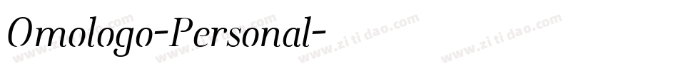 Omologo-Personal字体转换