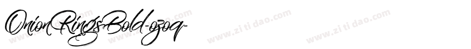 OnionRingsBold-ozoq字体转换