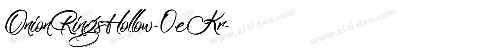OnionRingsHollow-0eKr字体转换