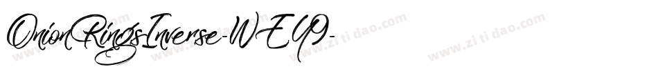 OnionRingsInverse-WEY9字体转换