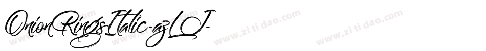 OnionRingsItalic-azLJ字体转换