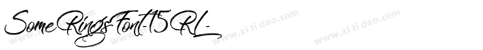 SomeRingsFont-15RL字体转换