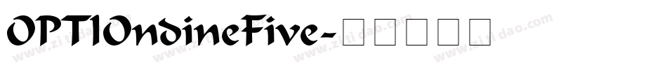 OPTIOndineFive字体转换