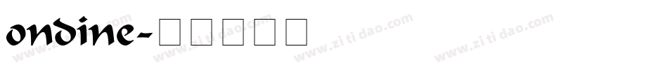 ondine字体转换