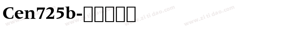 Cen725b字体转换