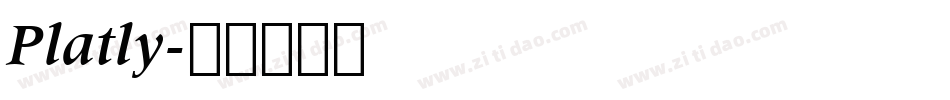 Platly字体转换