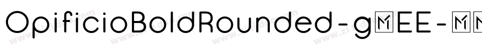 OpificioBoldRounded-g4EE字体转换