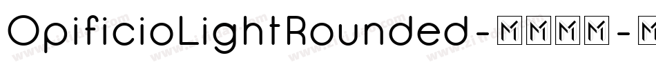 OpificioLightRounded-4574字体转换