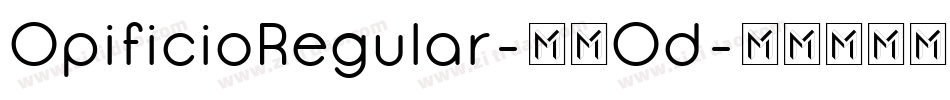 OpificioRegular-05Od字体转换