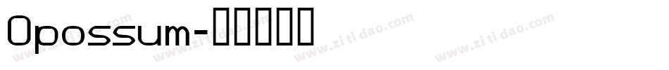 Opossum字体转换