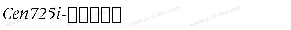 Cen725i字体转换