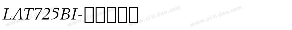 LAT725BI字体转换