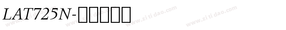 LAT725N字体转换