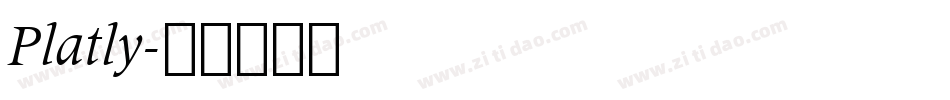 Platly字体转换