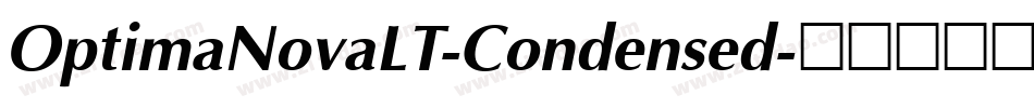 OptimaNovaLT-Condensed字体转换